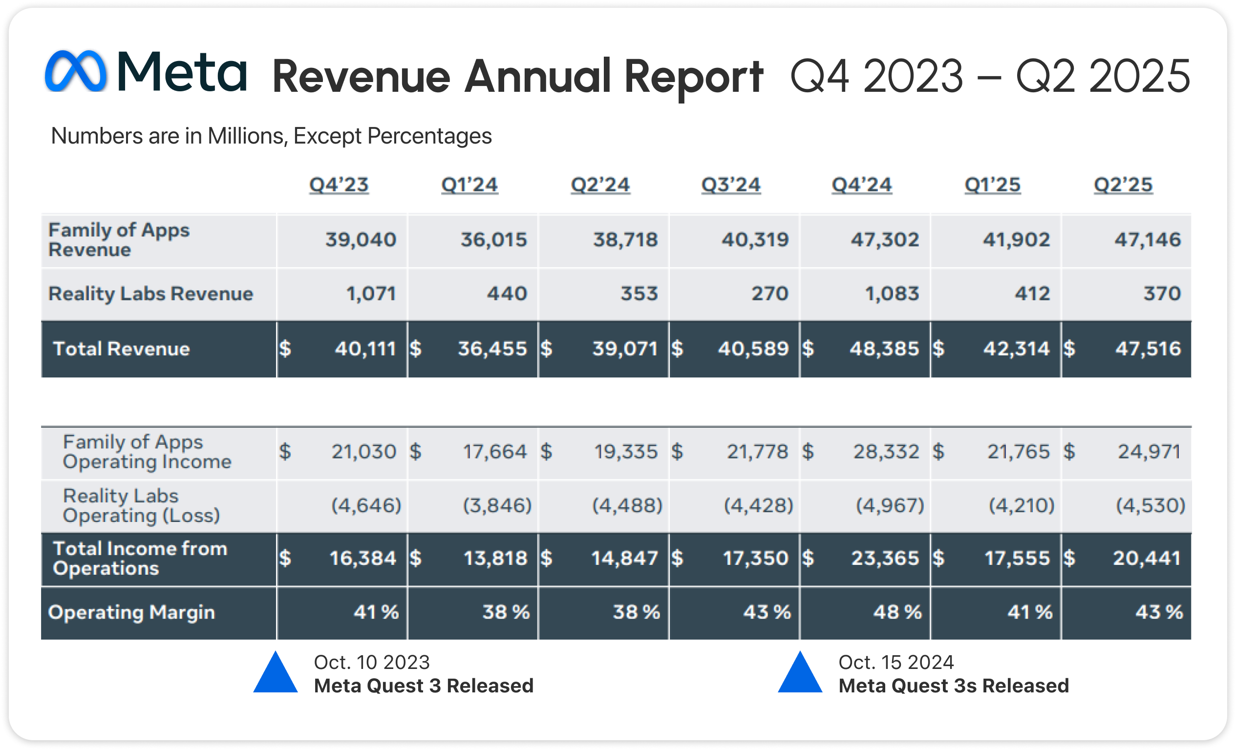 Meta Revenue Annual Report